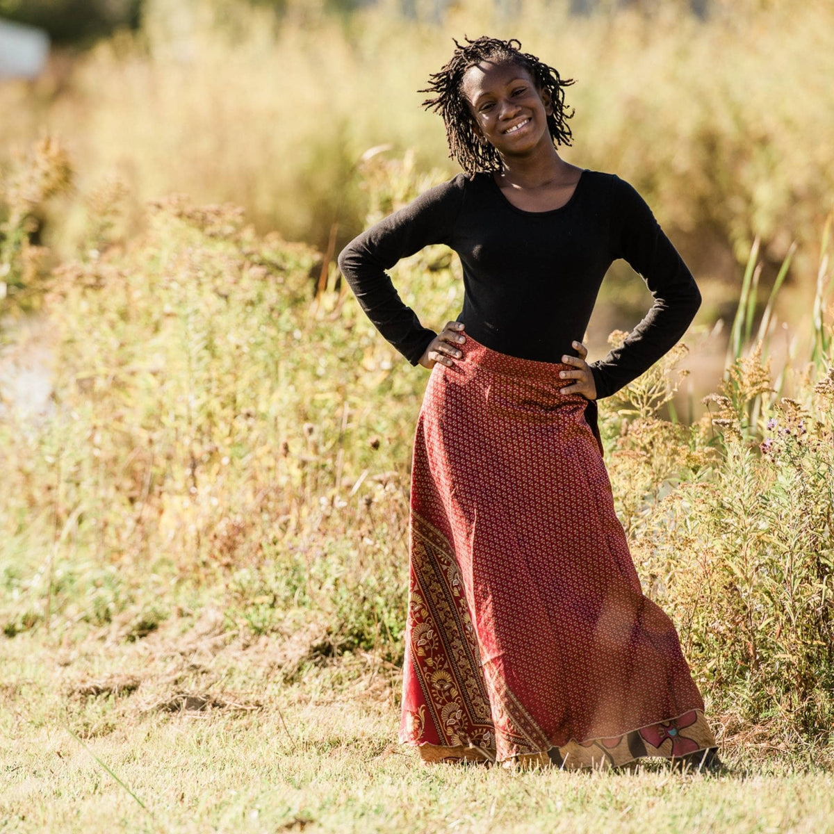 Kids Skirt – Recycled Sari - view 6