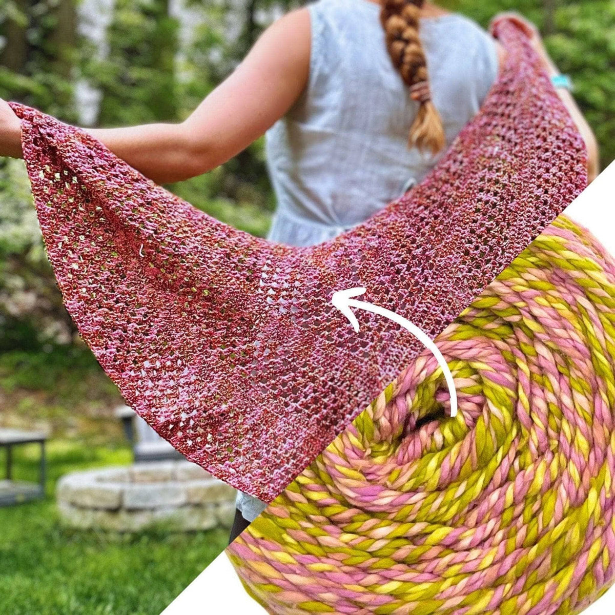 A Walk in the Garden Shawl Crochet Kit - view 14