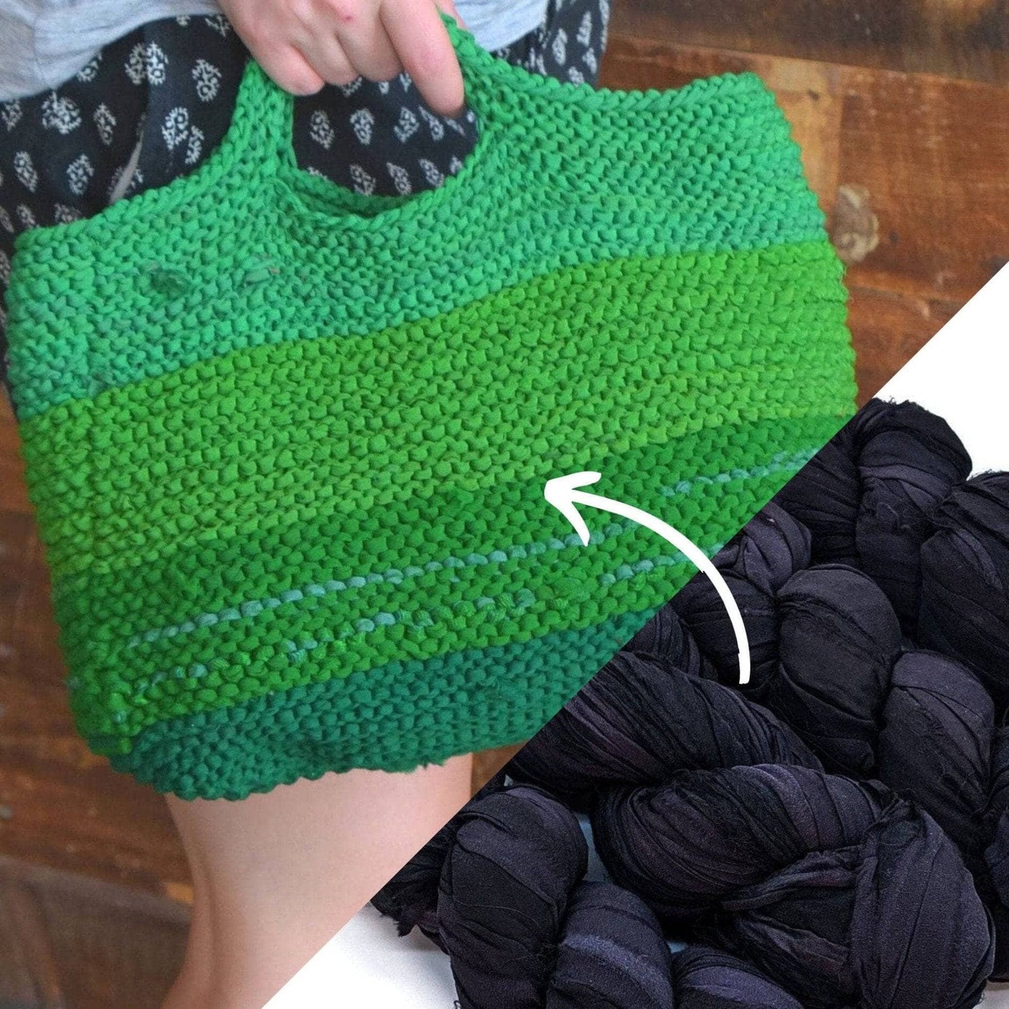 Easy Market Tote Crochet Kit or Knitting Kit - view 12