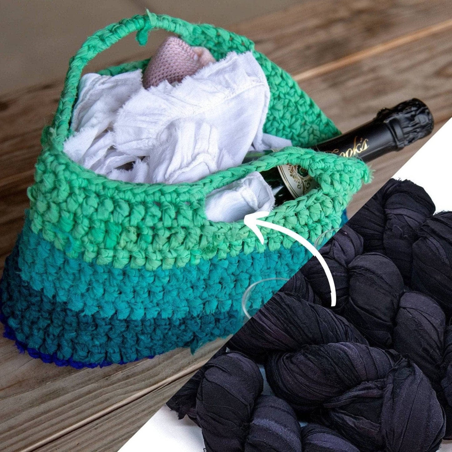 Easy Market Tote Crochet Kit or Knitting Kit - view 13