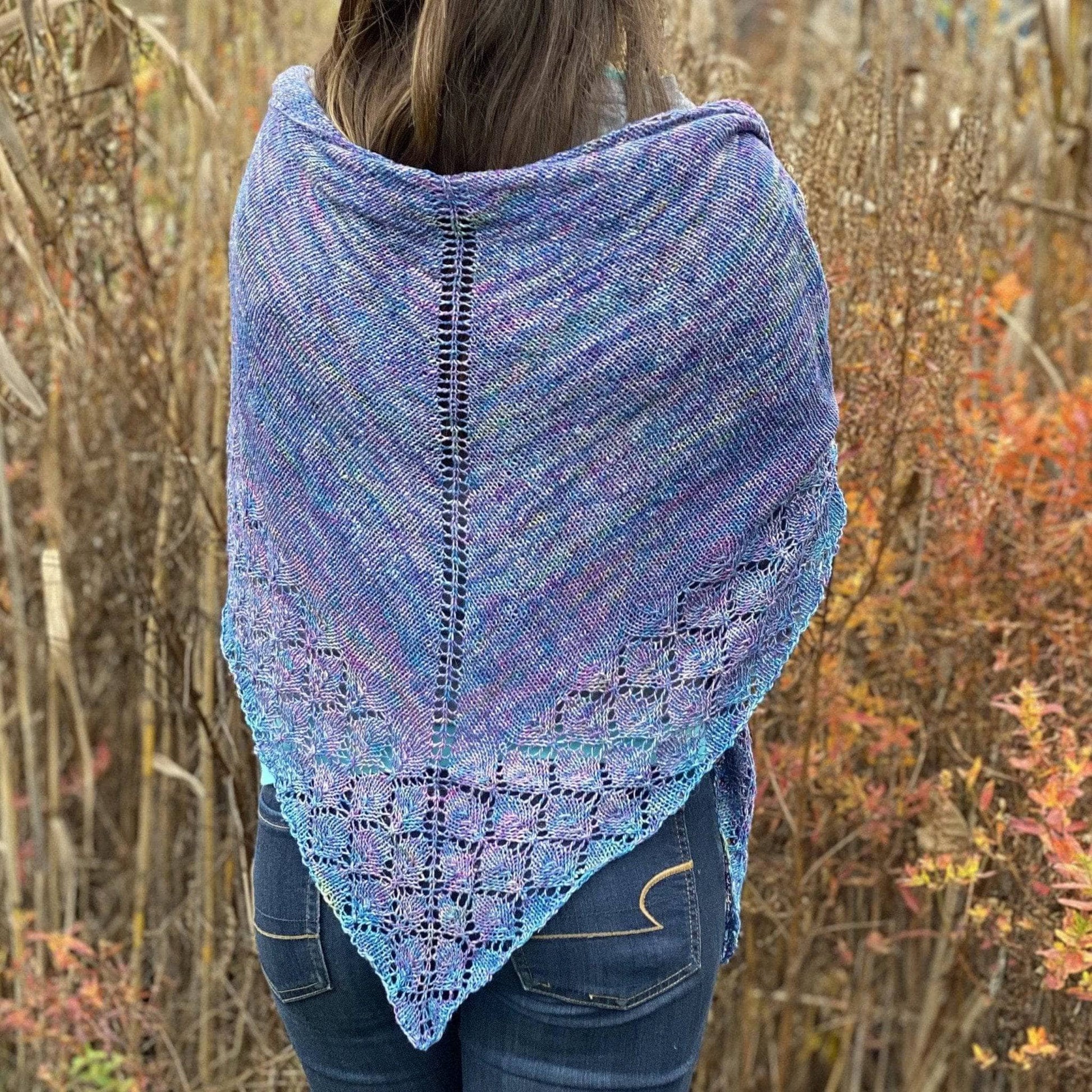Lace Weight Silk Shawl Knitting Kit - view 13