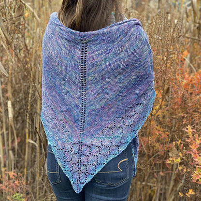 Lace Weight Silk Shawl Knitting Kit - view 13