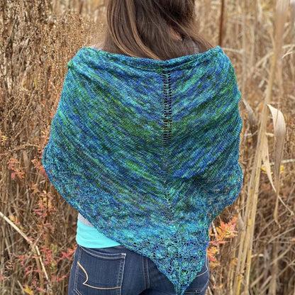 Lace Weight Silk Shawl Knitting Kit - view 19