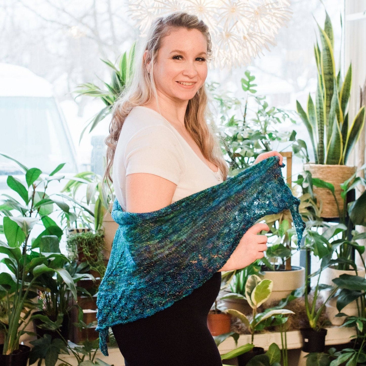 Lace Weight Silk Shawl Knitting Kit - view 20