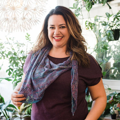 Lace Weight Silk Shawl Knitting Pattern - view 5