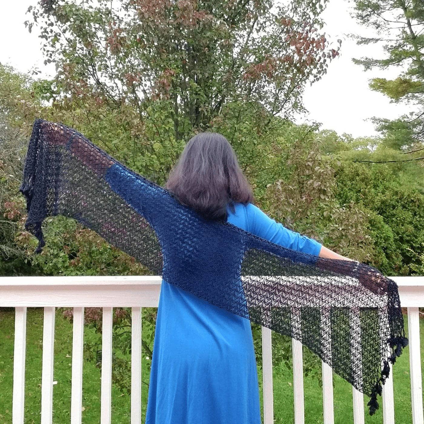 Lacy Floret Shawl Crochet Pattern - view 5