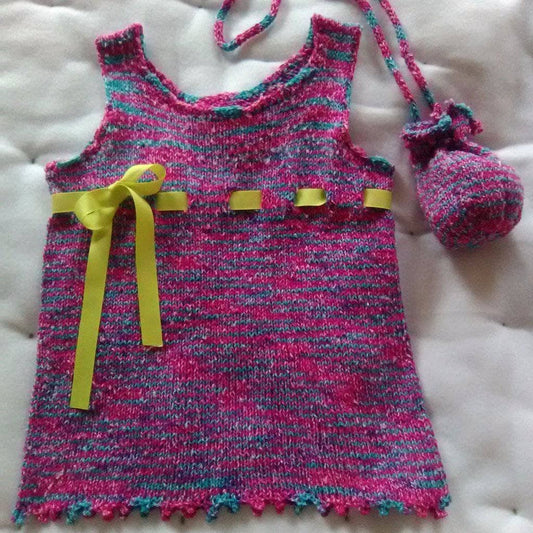 Little Girls Summer Dress Knitting Pattern
