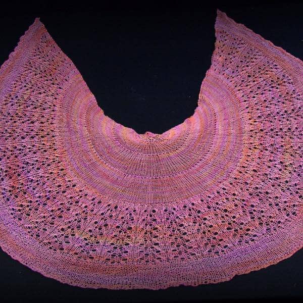 Lotus Lace Shawl Knit Kit - view 4