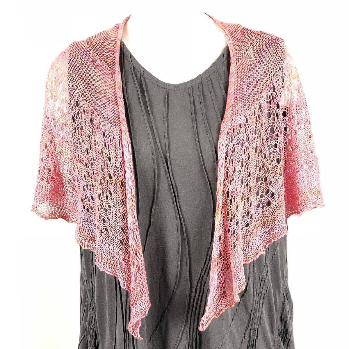 Lotus Lace Weight Shawl Knitting Pattern - view 2