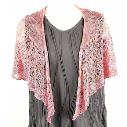 Lotus Lace Weight Shawl Knitting Pattern - view 2