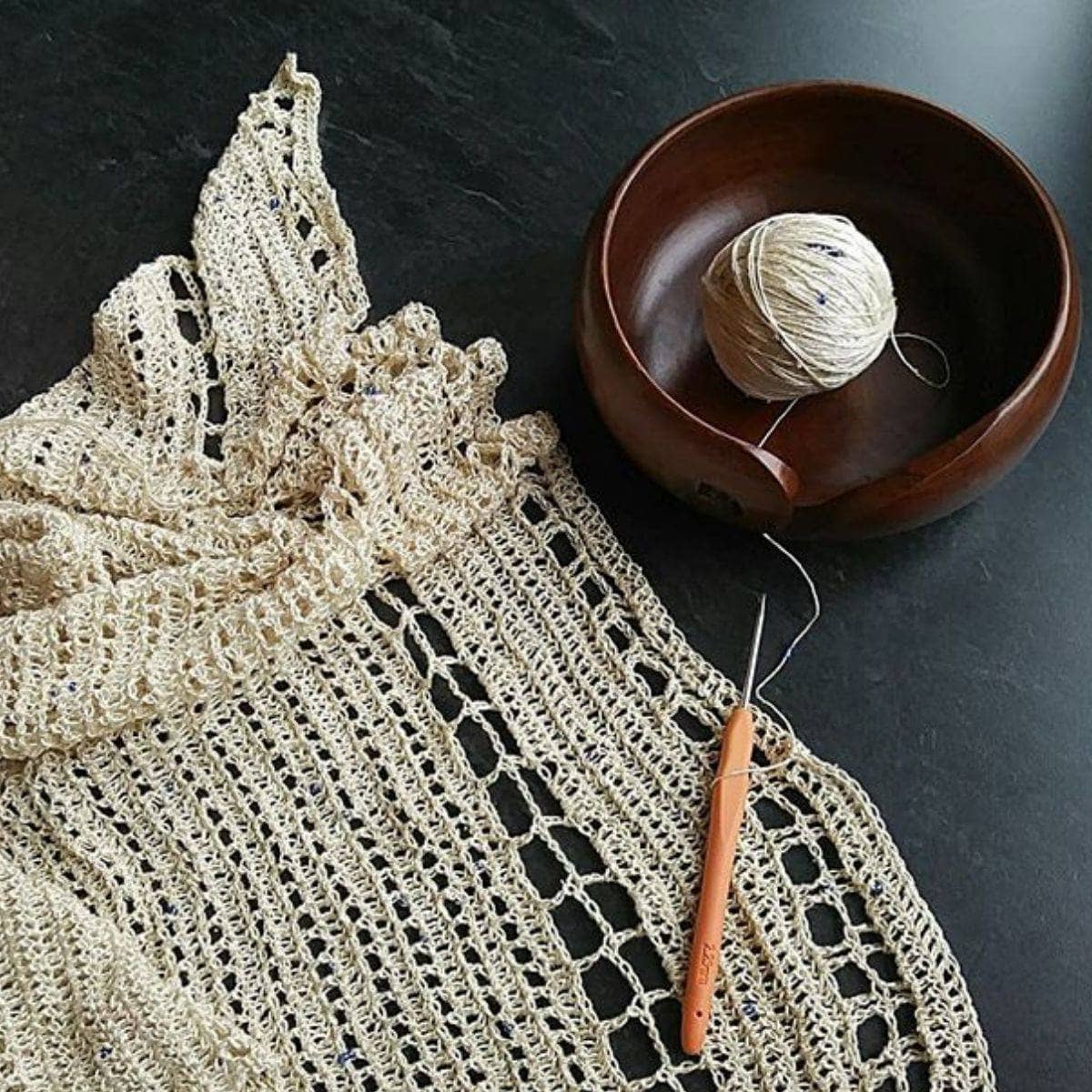 Lovelace Crochet Shawl Pattern - view 3