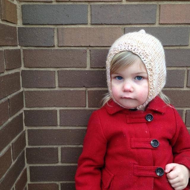 Merino Wool Baby Hood Pattern - view 2
