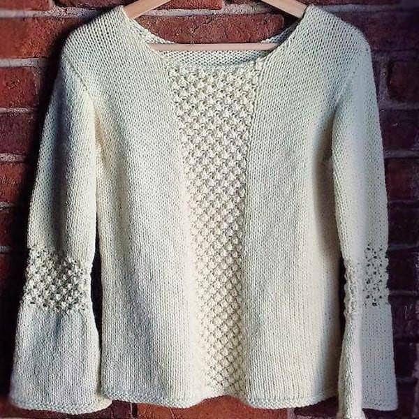 Miracle Twisted Sweater Knitting Pattern