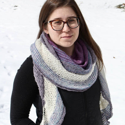 Moonbeam Crescent Shawl Knitting Pattern - view 3