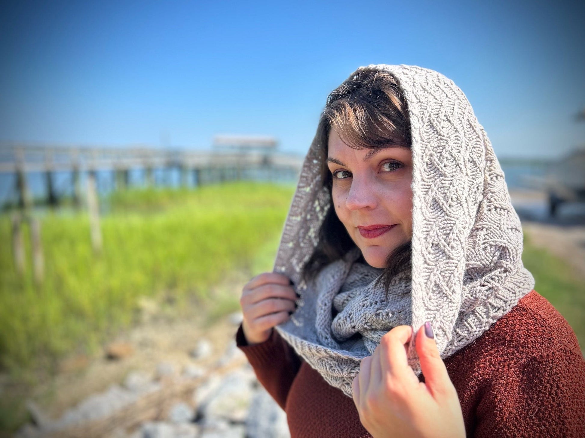 Adrastea Infinity Snood Knit Pattern - view 2