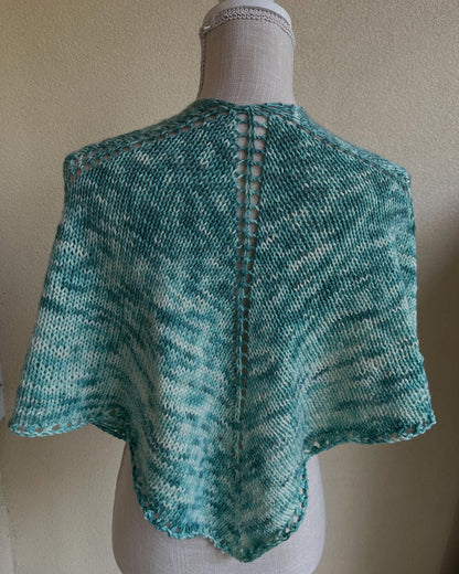 Basic Square Shawl Digital Knitting Pattern - view 2