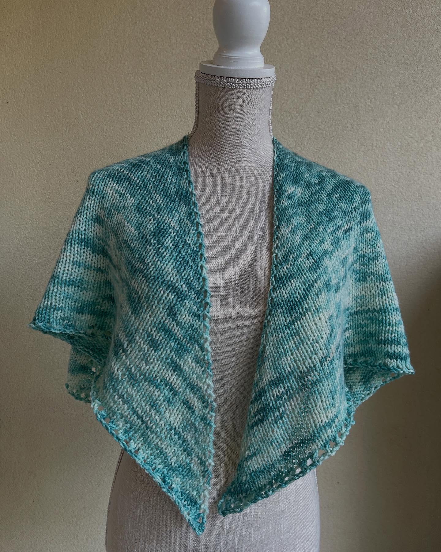 Basic Square Shawl Digital Knitting Pattern - view 3