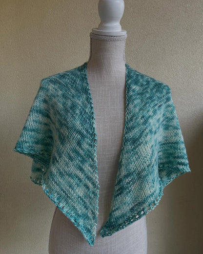 Basic Square Shawl Digital Knitting Pattern - view 3