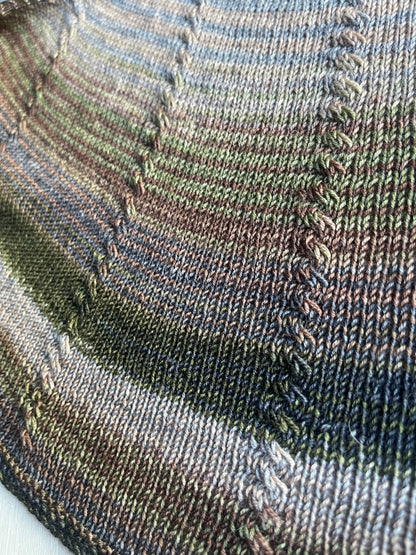 Canyon Ridge Crescent Shawl Knitting Pattern - Digital Download - view 2