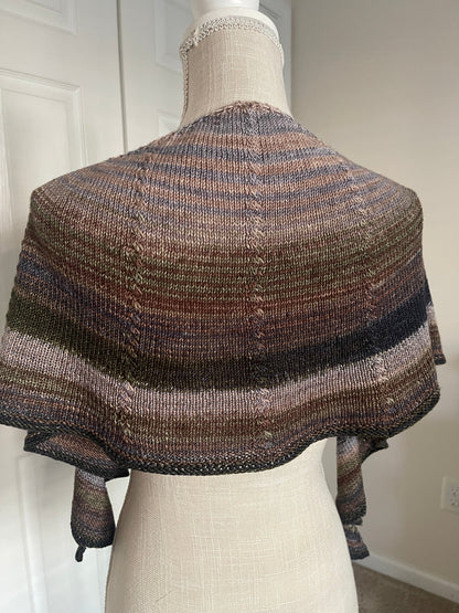 Canyon Ridge Crescent Shawl Knitting Pattern - Digital Download - view 4