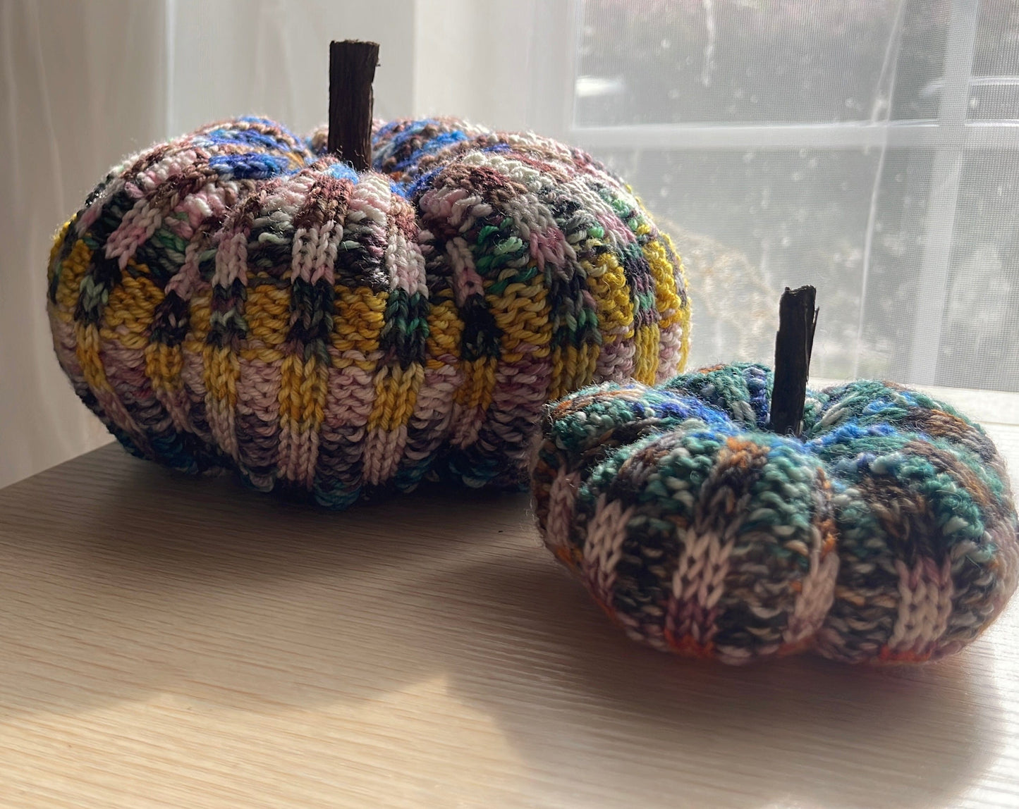 Checkerboard Knit Pumpkin Pattern - Digital Pattern - view 2
