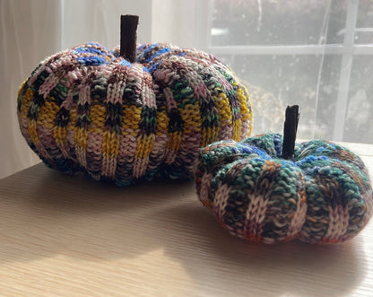 Checkerboard Knit Pumpkin Pattern - Digital Pattern - view 2