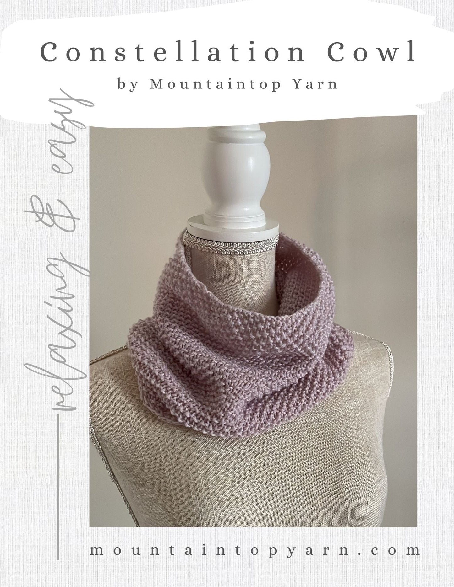Constellation Cowl - Digital Knitting Pattern