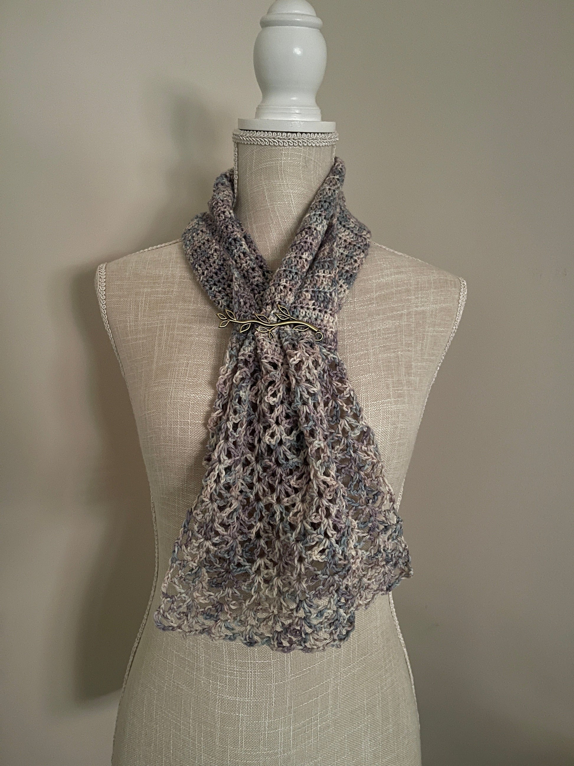 French Scarf Crochet Pattern - view 2