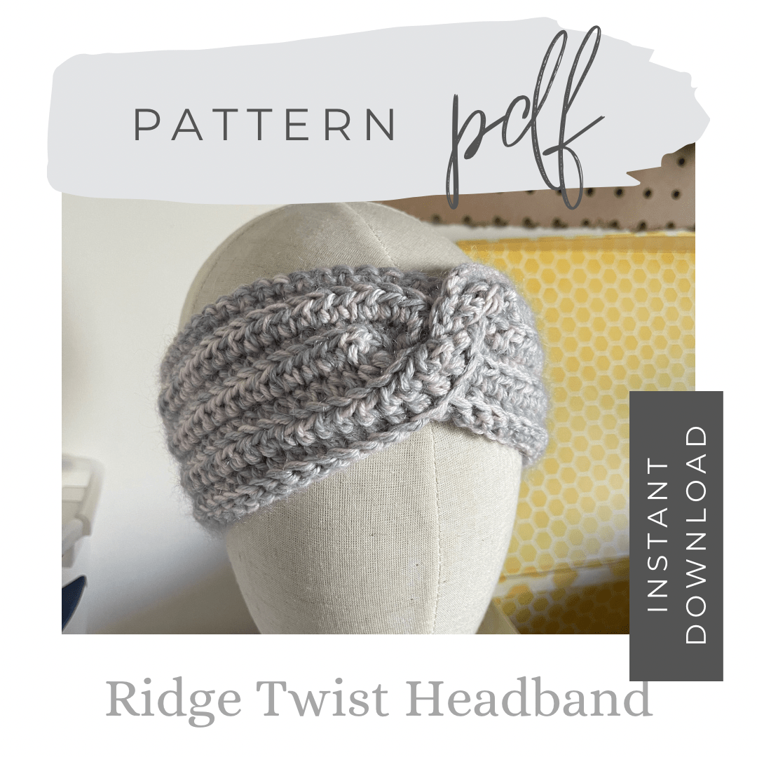 Ridge Twist Headband Crochet Pattern - view 2