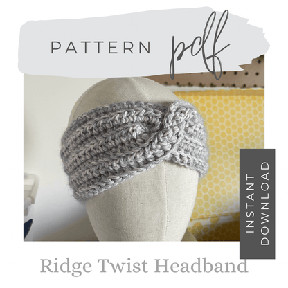 Ridge Twist Headband Crochet Pattern