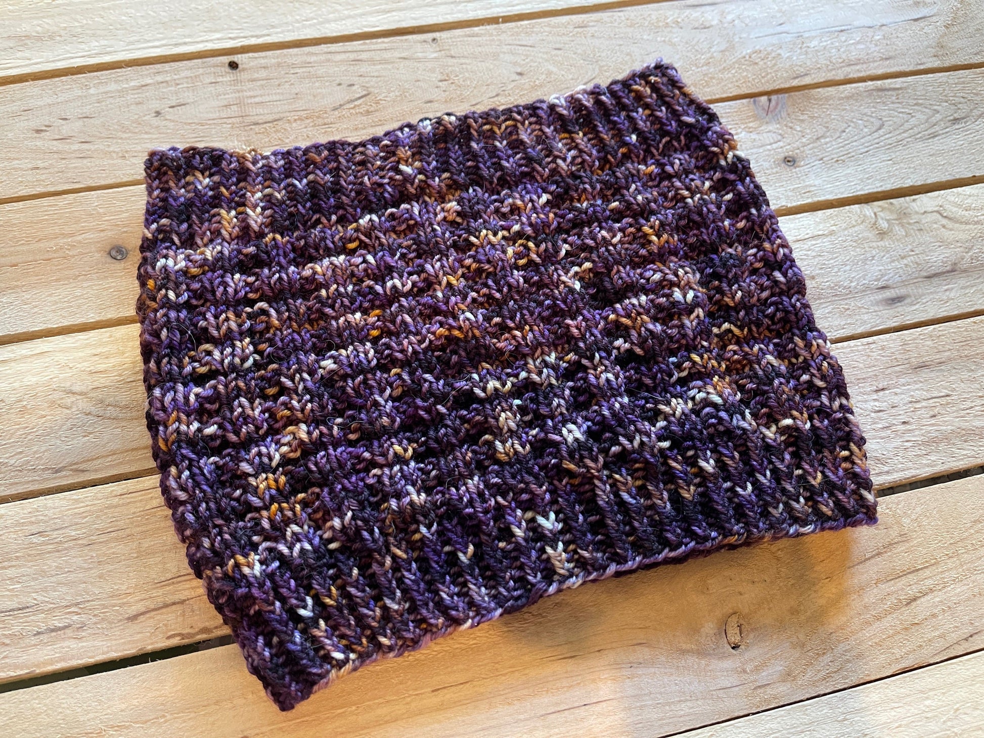 Rustic Rhythms Cowl - Digital Pattern - view 2