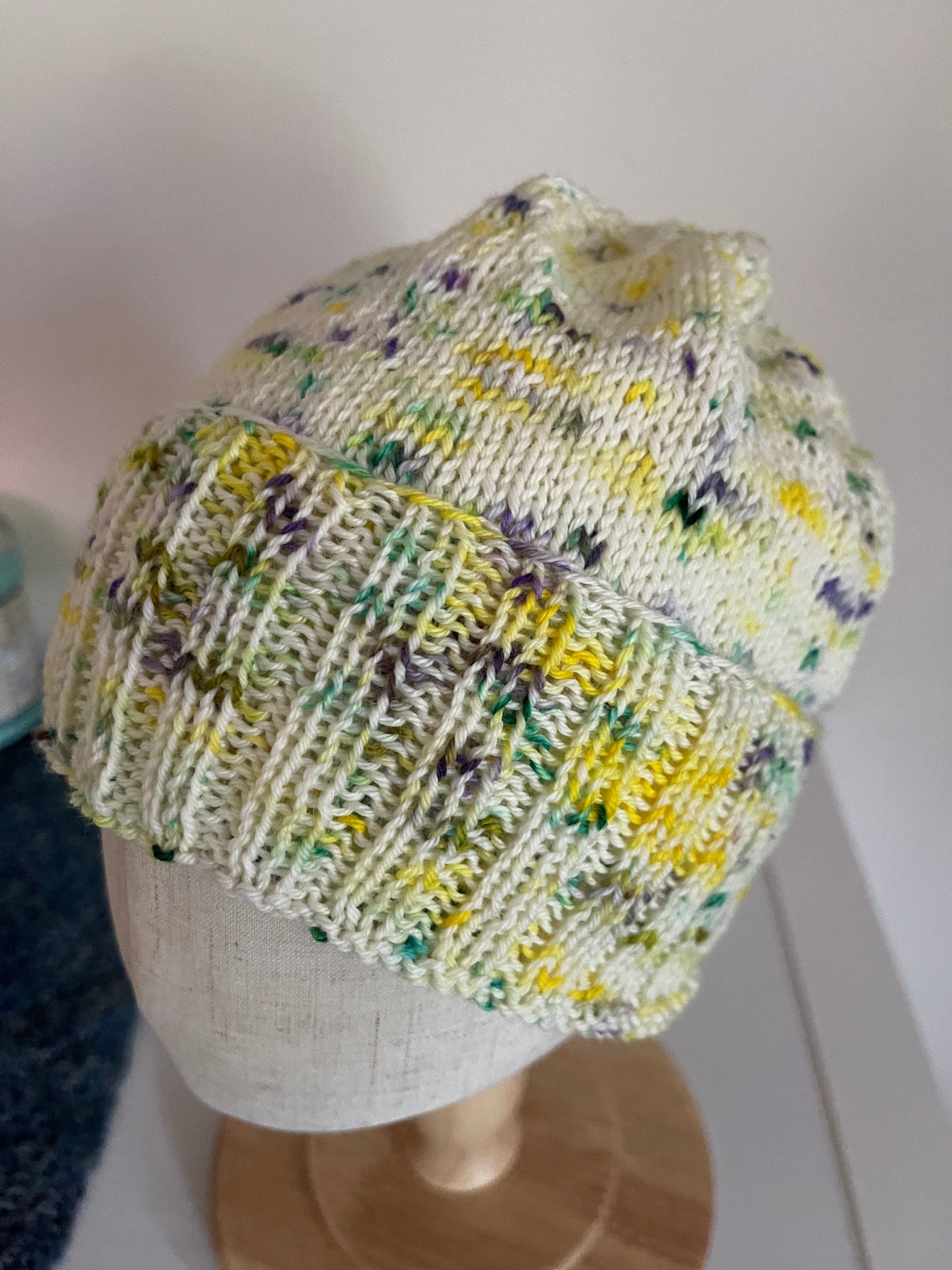 Slouchy Baby Hat - Hand Knit - view 3
