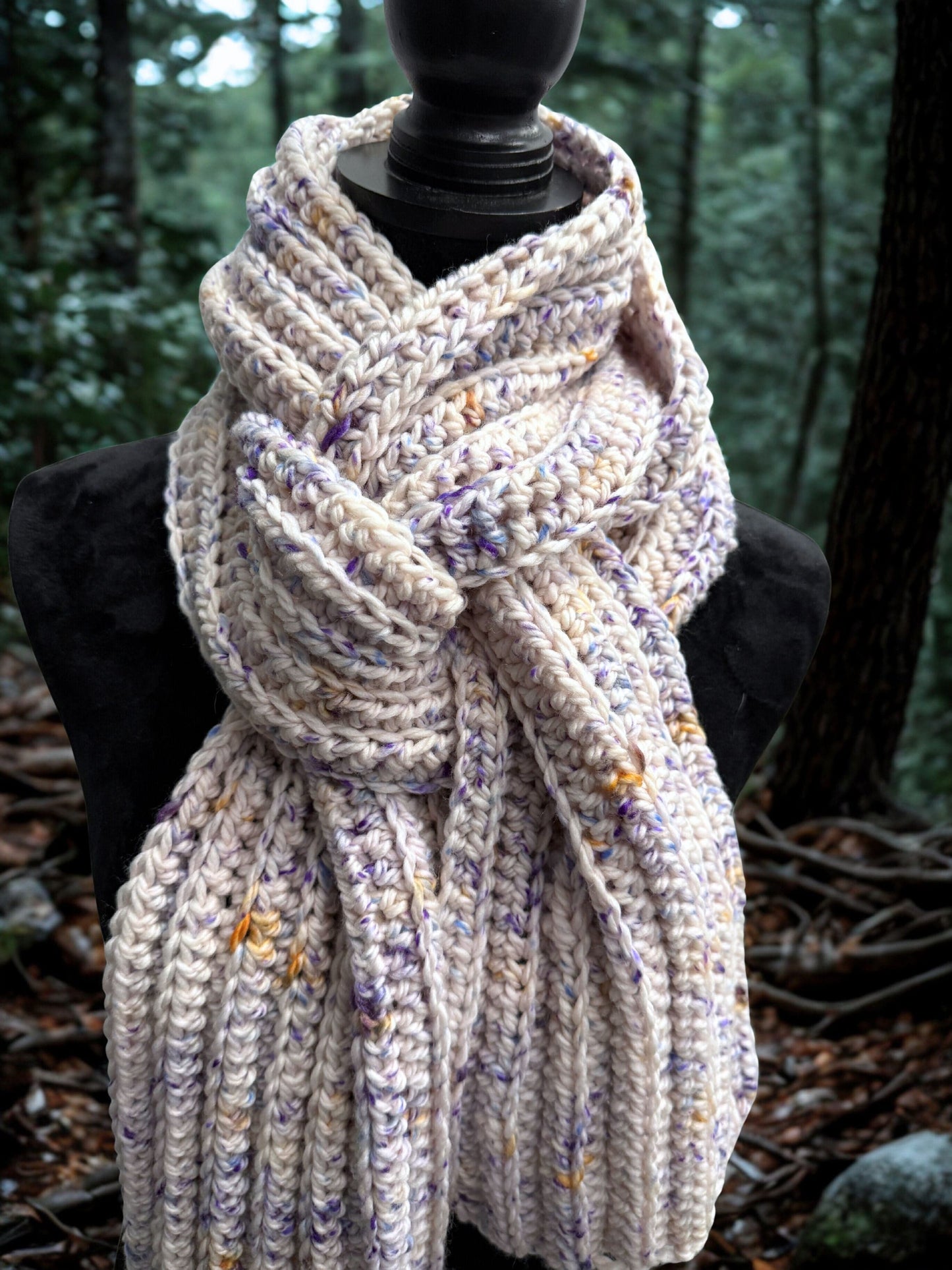 Sunday Stroll Crochet Scarf - view 2