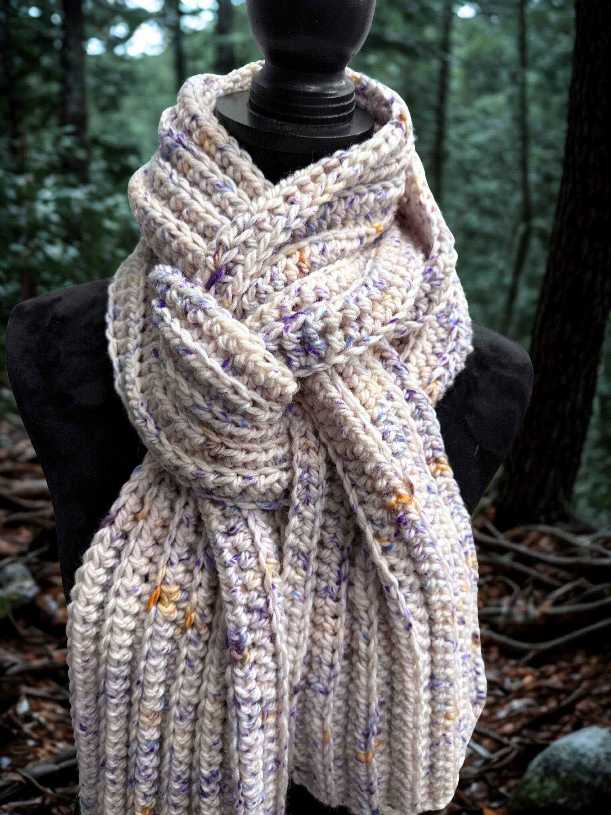 Sunday Stroll Crochet Scarf - view 2
