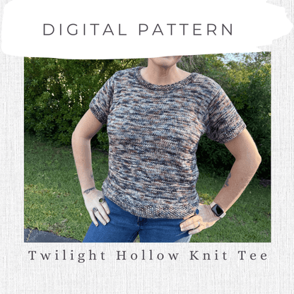 Twilight Hollow Knit Tee - Digital Pattern