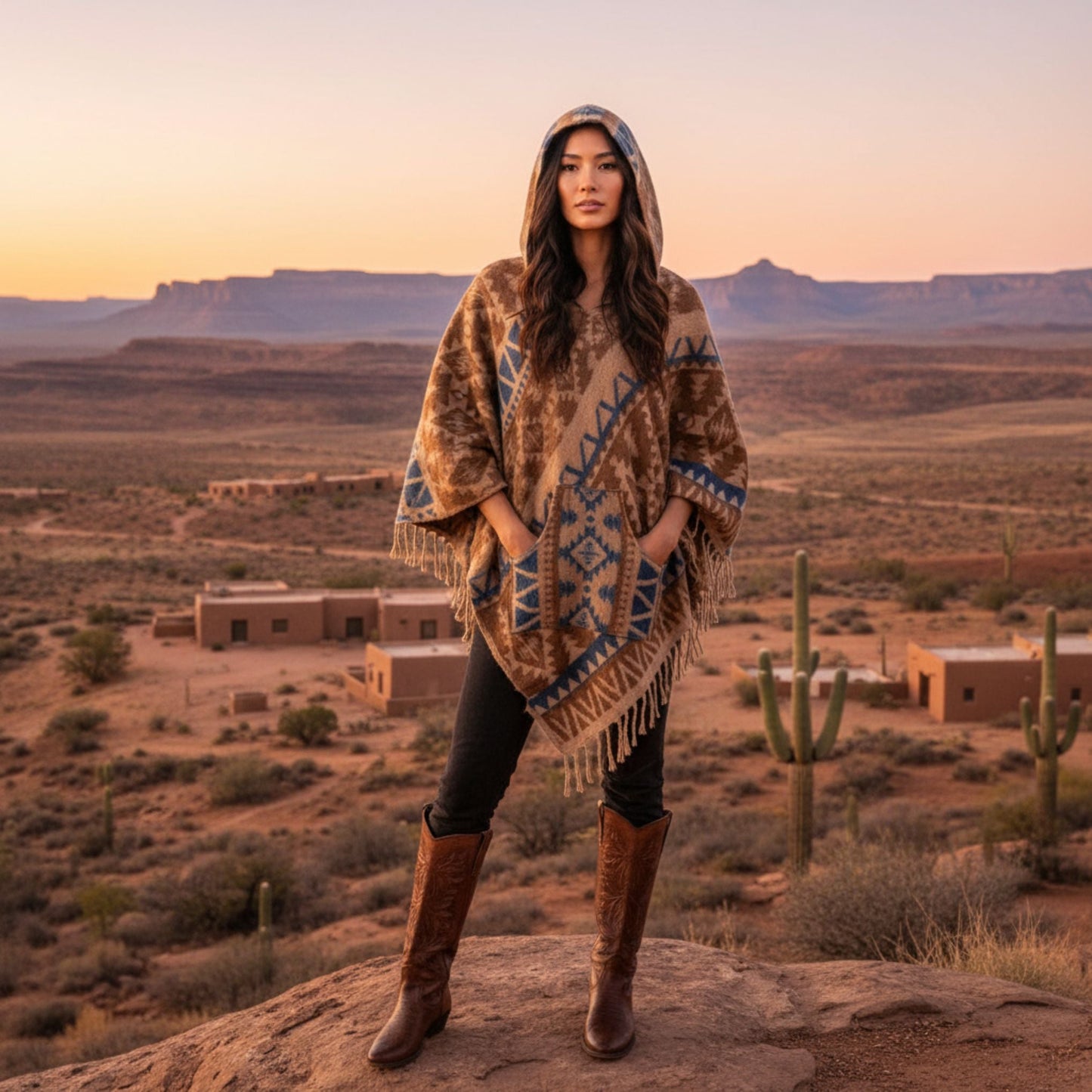 Nanda Hooded Poncho - view 9