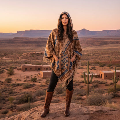 Nanda Hooded Poncho - view 9
