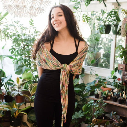Neon Pop Shawl Knitting Pattern - view 3