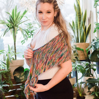 Neon Pop Shawl Knitting Pattern - view 5