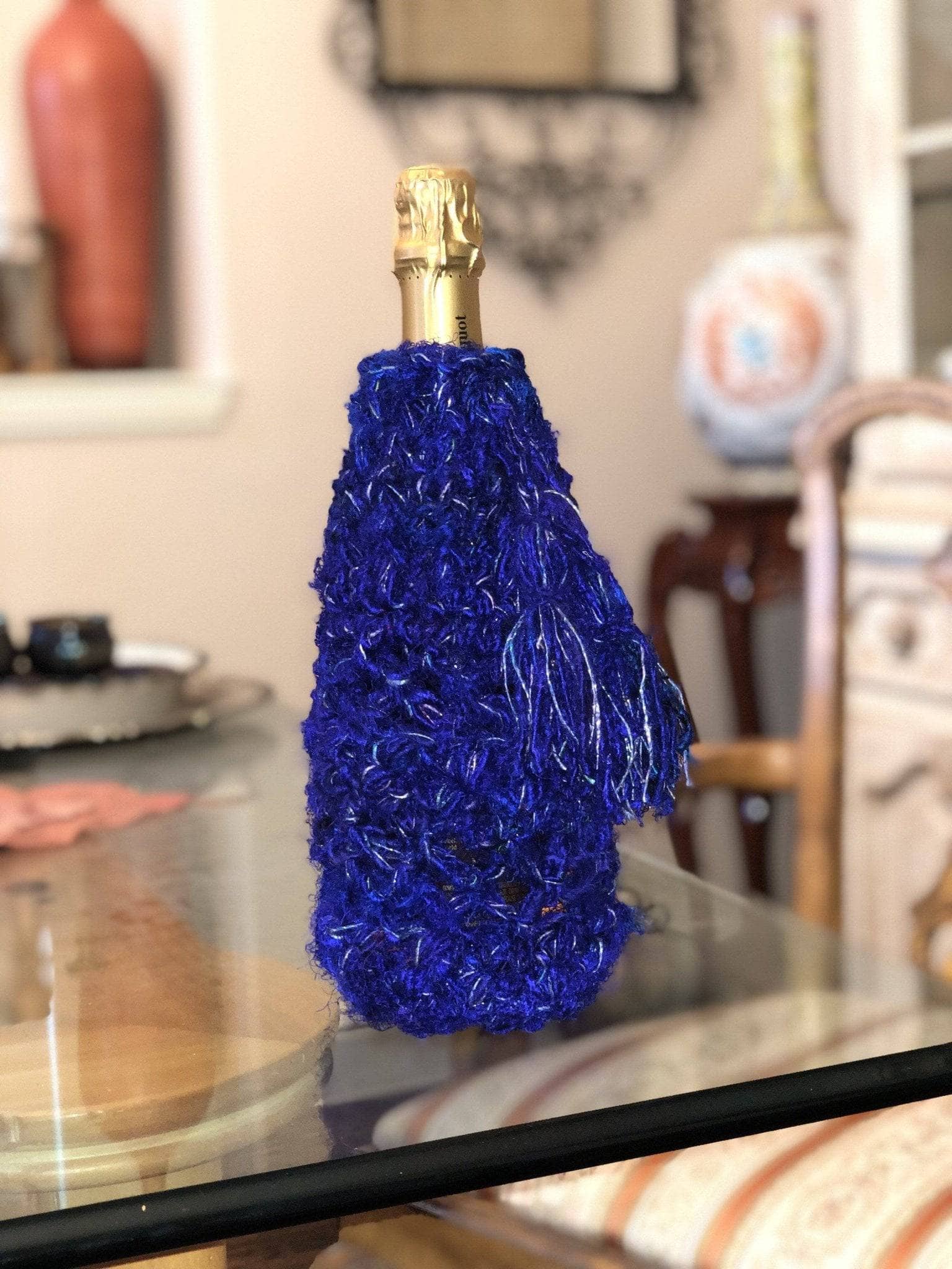 New Year's Eve Bottle Cover Crochet Pattern - view 2