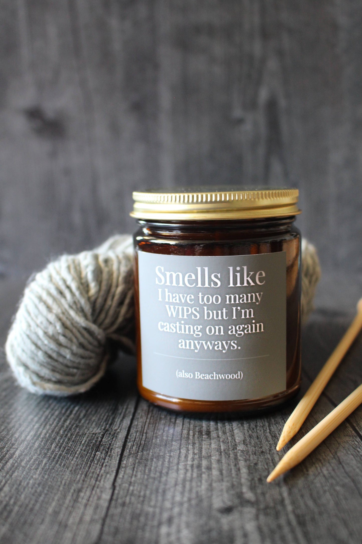 Hand-Poured Coconut Soy Wax Candles for Knitters - view 4