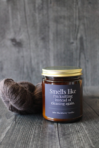 Hand-Poured Coconut Soy Wax Candles for Knitters - view 3