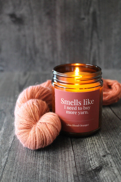 Hand-Poured Coconut Soy Wax Candles for Knitters - view 2