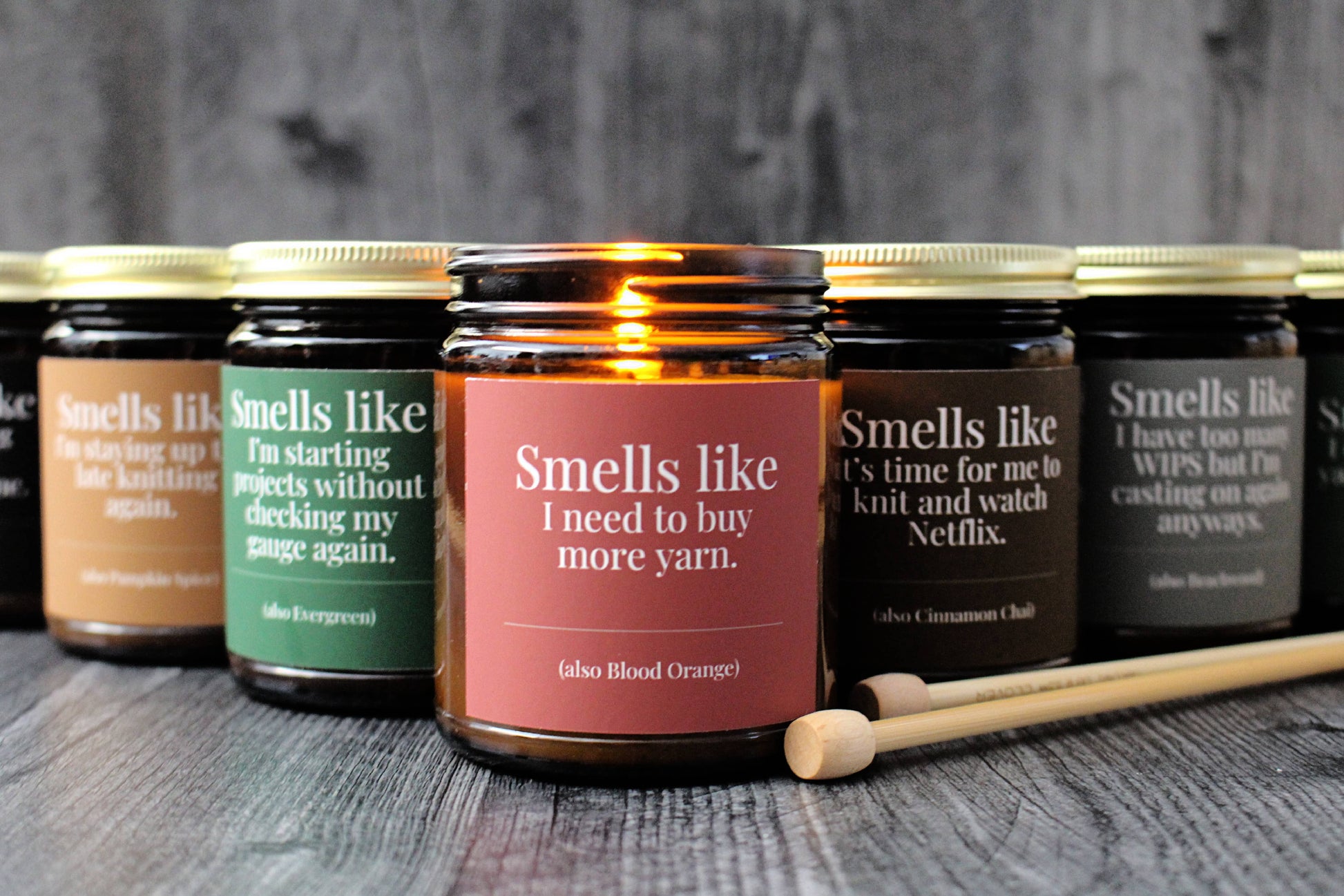 Hand-Poured Coconut Soy Wax Candles for Knitters - view 9