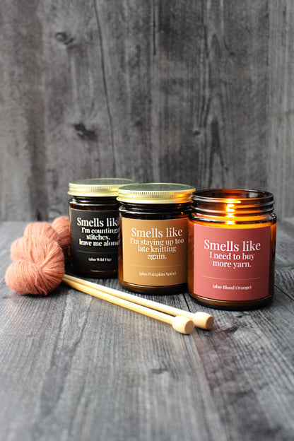 Hand-Poured Coconut Soy Wax Candles for Knitters - view 11
