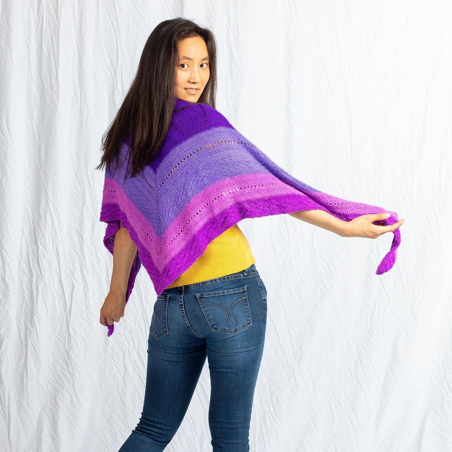 Ombre Stitch Sampler Shawl Pattern - view 8