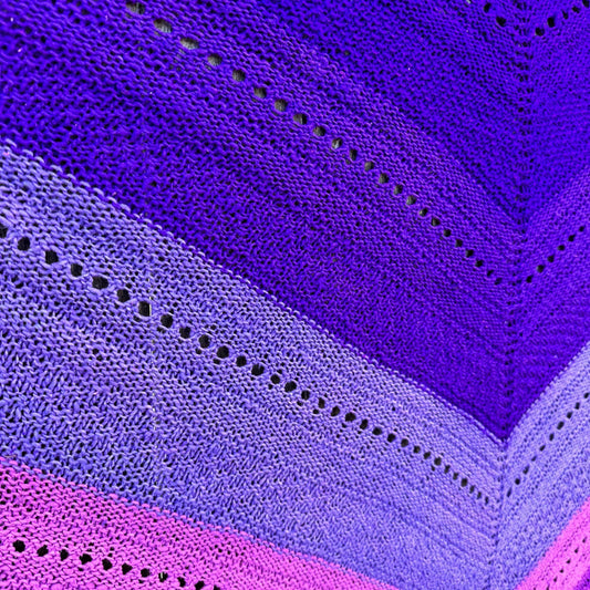 Ombre Stitch Sampler Shawl Pattern - view 2
