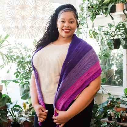Ombre Stitch Sampler Shawl Pattern - view 6