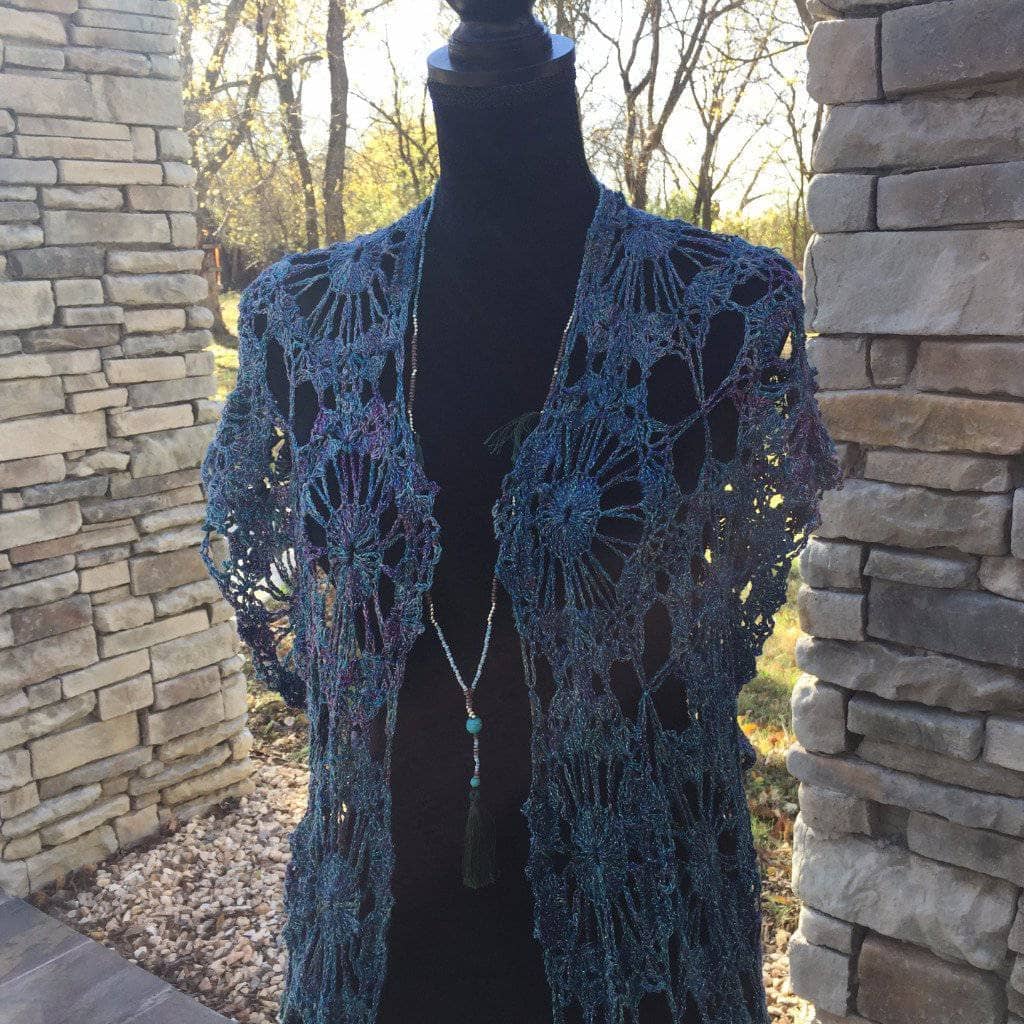Openwork Duster Cover-Up Crochet Pattern - view 3
