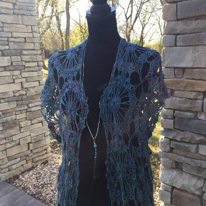 Openwork Duster Cover-Up Crochet Pattern - view 3